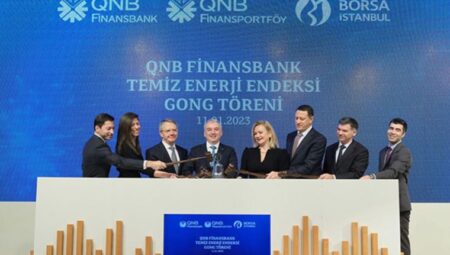 Borsa İstanbul’da Gong QNB Finansbank temiz enerji endeksi için çaldı